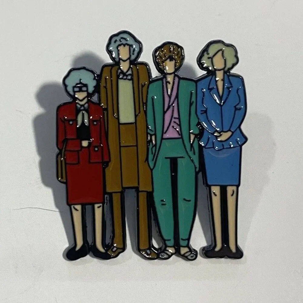 The Golden Girls Enamel Pin Badge Lapel Brooch TV Show Collectible Gift Girls